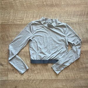 Zella Light Gray Long Sleeve Top